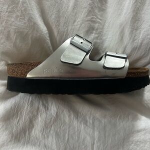 Birkenstock Papillio style Silver Sandals